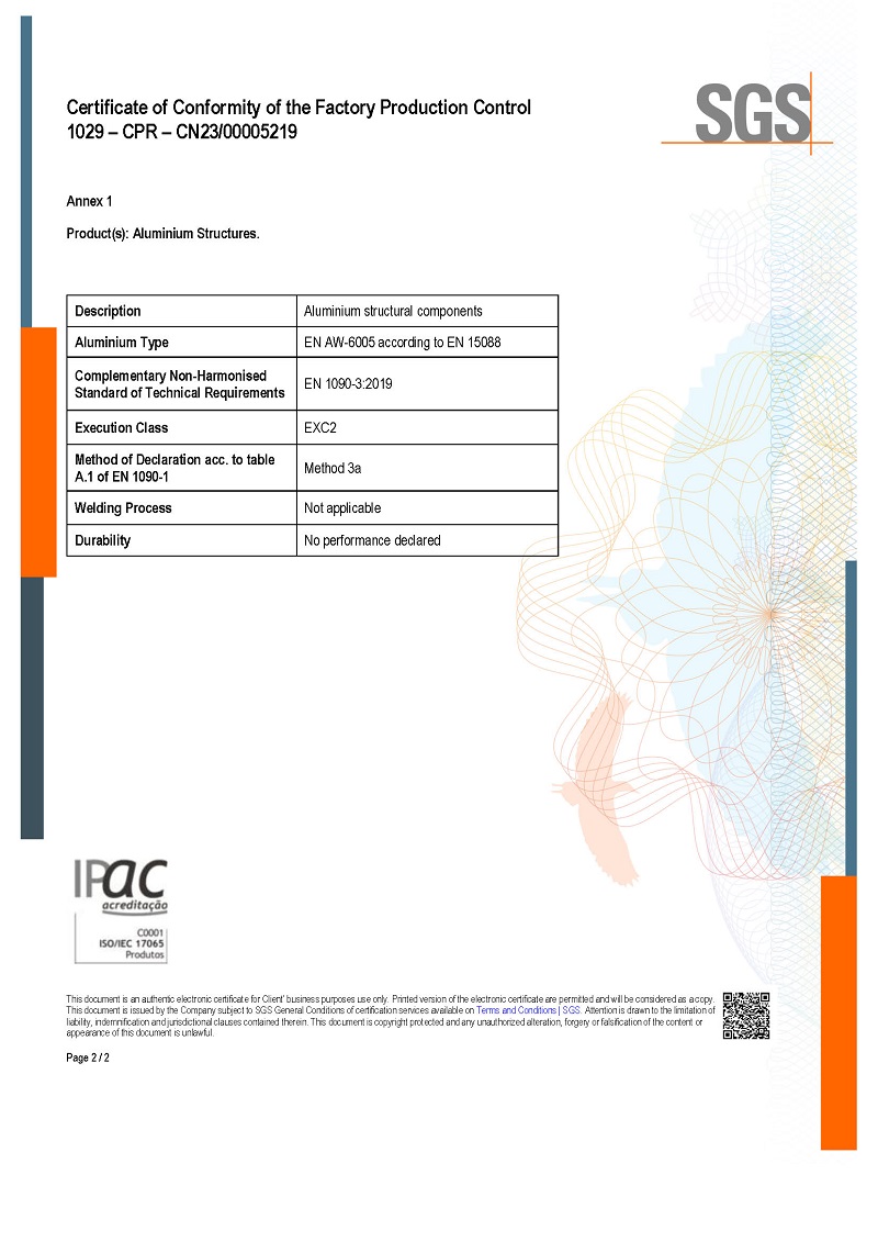 Certifications EN 1090
