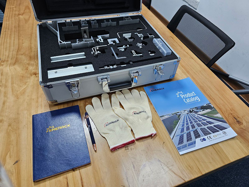 valise d'échantillons de montage solaire