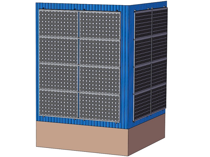 Système de façade en tôle solaire